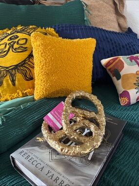 Ashland Gold Decorative Pretzel Accent